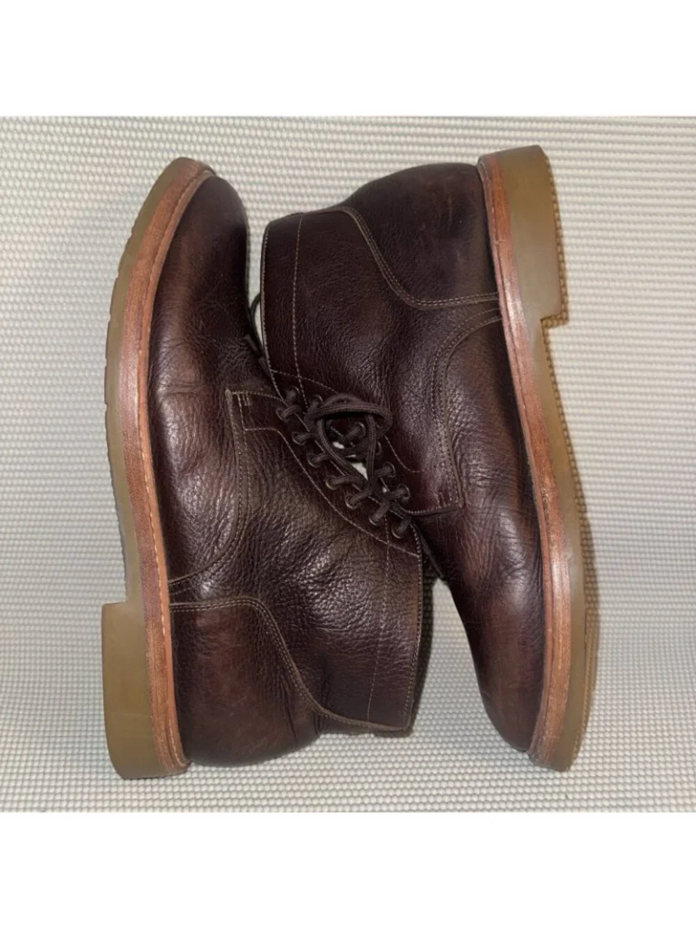 Warfield & Grand Fletch Brown Leather Dress Business Chukka Boots Mens Size 11.5